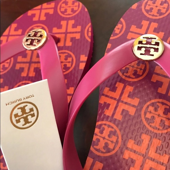 Tory Burch Flip Flops Party Fuchsia - Picture 3 of 5